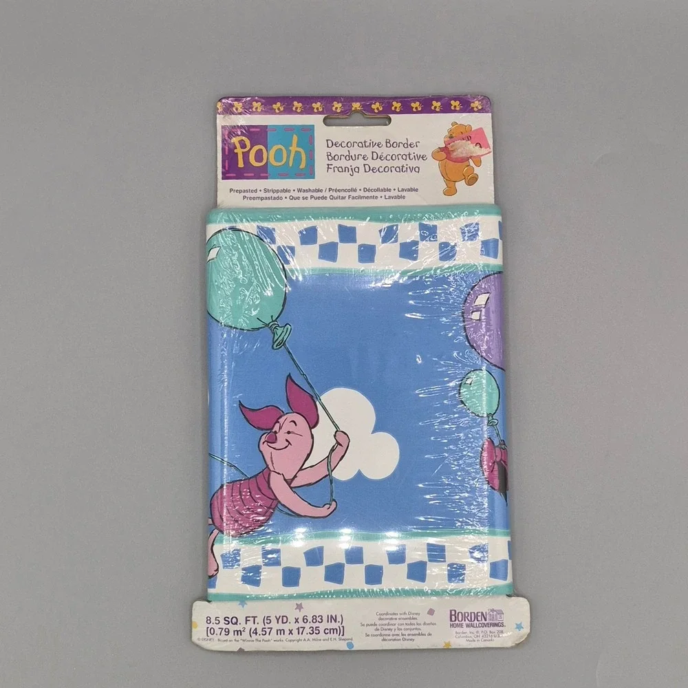 Disney‎ Winnie the Pooh Piglet Eeyore Wallpaper Border 5 Yards Prepasted 21332